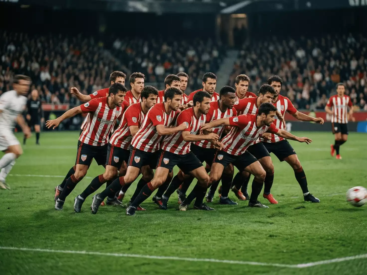 Defensa s&oacute;lida del Athletic Club durante un partido de LaLiga