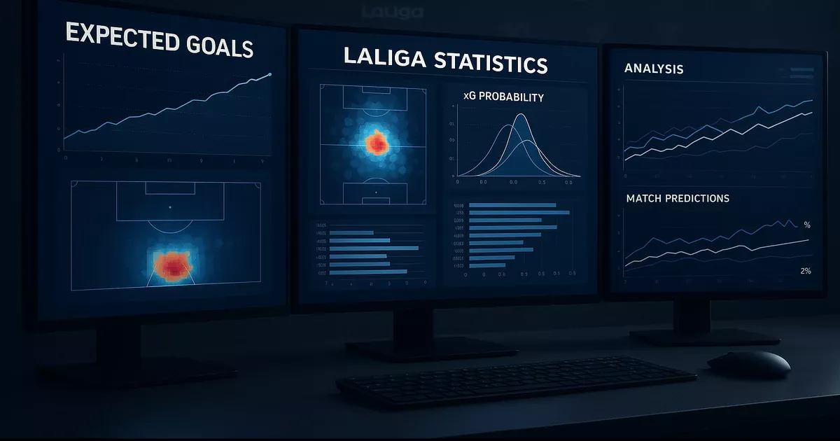 Análisis estadístico avanzado de LaLiga con gráficos de xG y métricas de rendimiento para apuestas deportivas profesionales