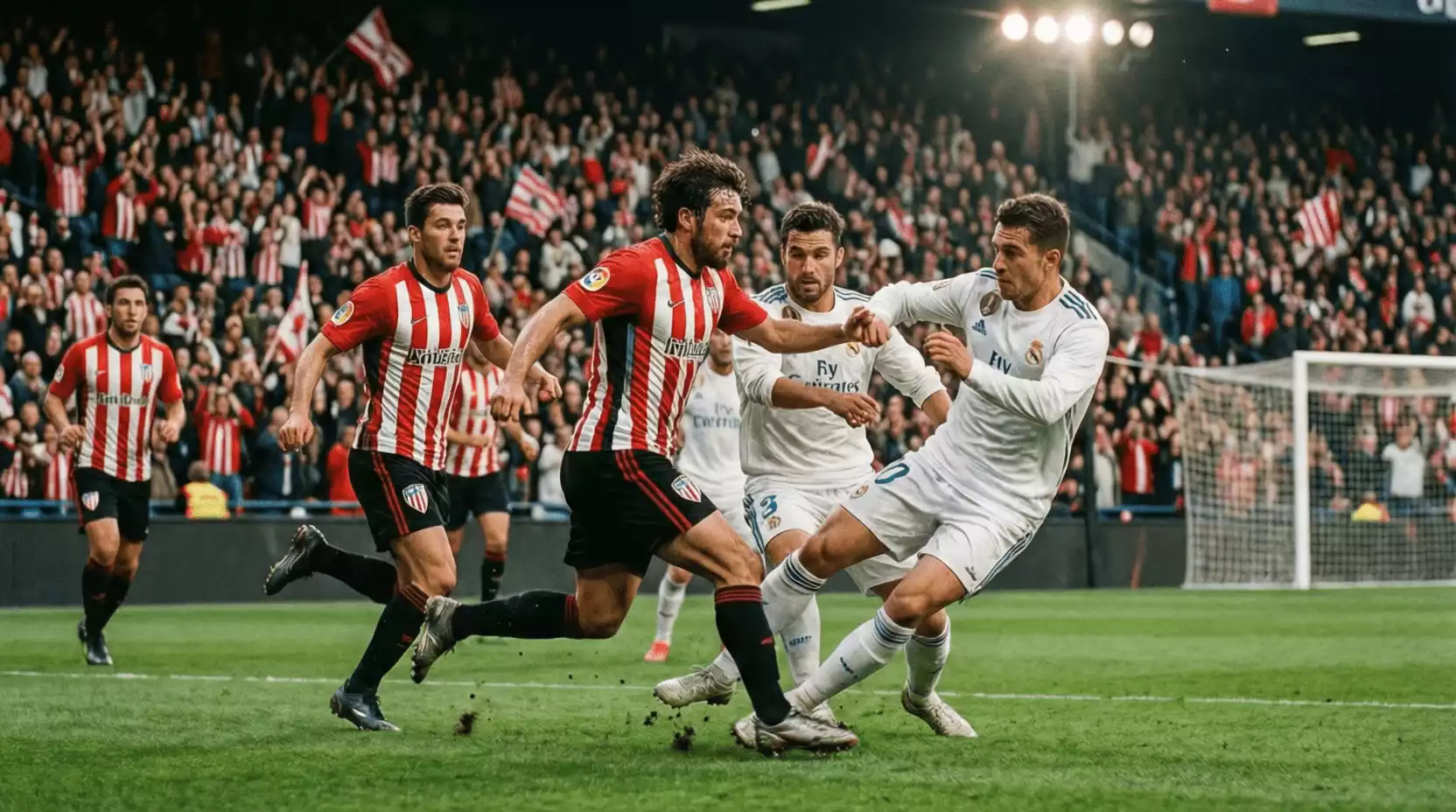 Partido entre Athletic Club y Real Madrid en San Mamés