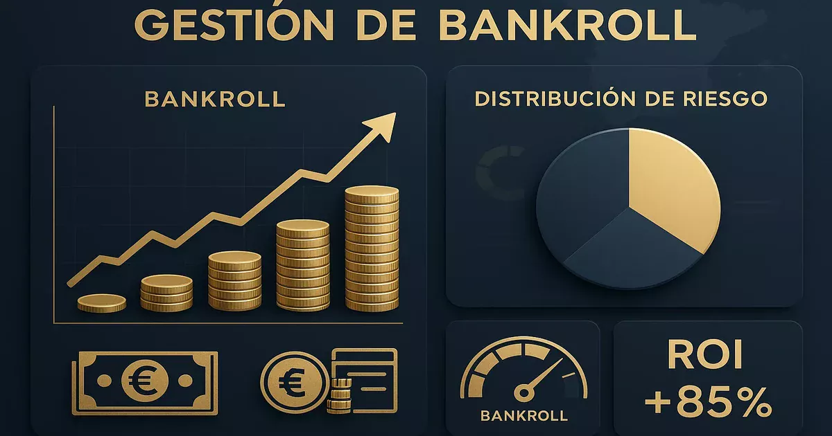 Gestión profesional de bankroll para apuestas deportivas con gráficos de crecimiento de capital y control de riesgos financieros